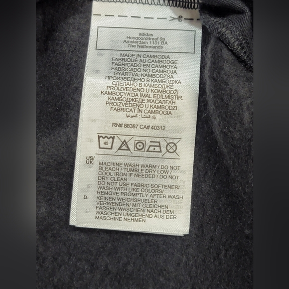 Adidas Multisport Allover Print Hoodie Womens Size Large Cropped 1/4 Zip - Picture 10 of 14